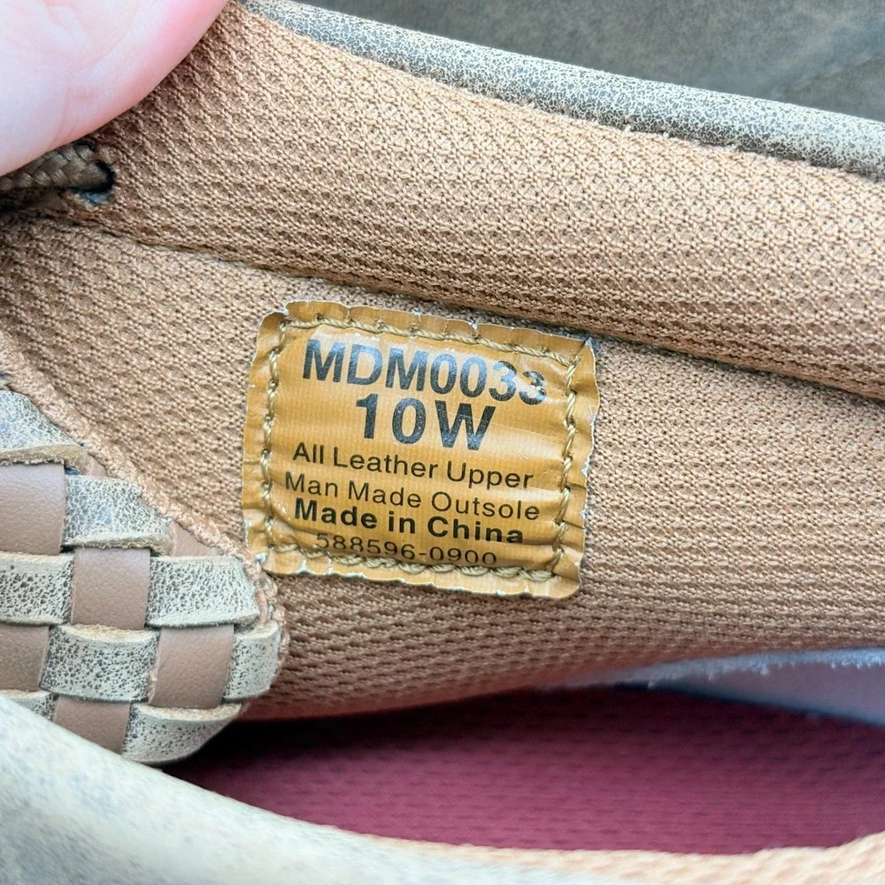 Twisted X Chukka Driving Moc Boots Mens Size 10W Wide Width Tan/Bomber Leather